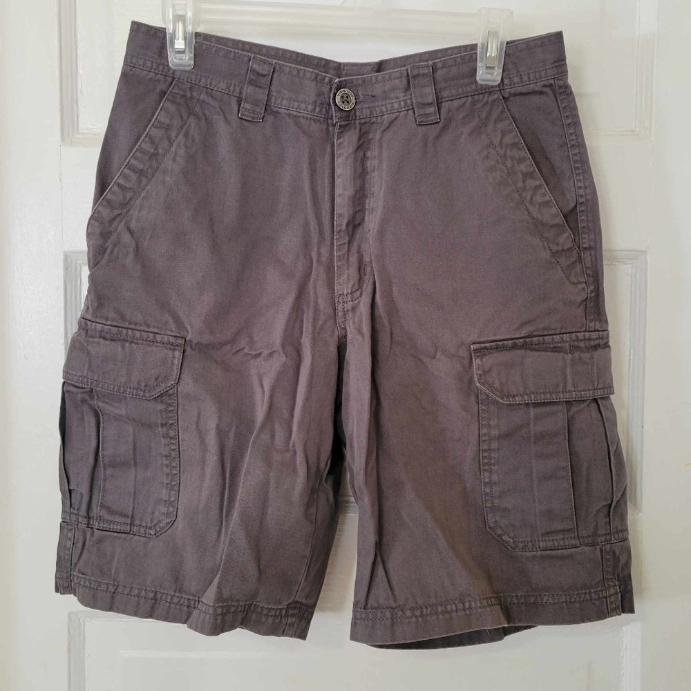 Columbia Mens 30W grey cotton cargo shorts